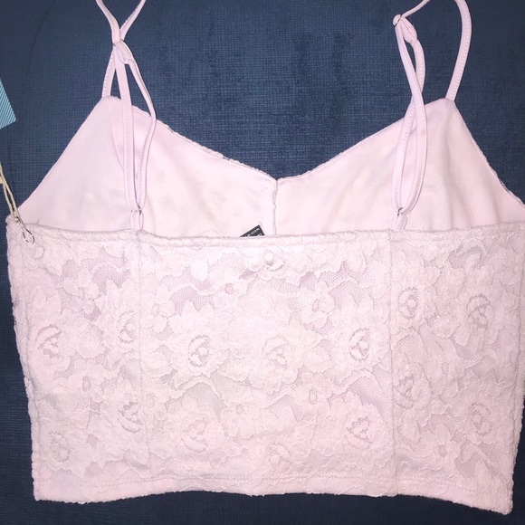 Beautiful Lilac Detailed Knit Crop Top - Picture 2 of 5